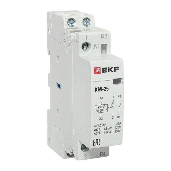 Контактор модульный КМ 25А NО+NC (1 мод.) EKF km-1-25-11