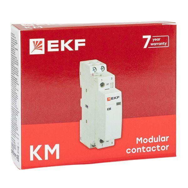 Контактор модульный КМ 25А NО+NC (1 мод.) EKF km-1-25-11