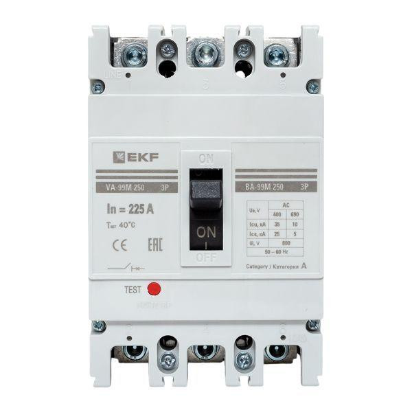 Выключатель автоматический 3п 250/225А 35кА ВА-99М PROxima EKF mccb99-250-225m