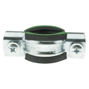Хомут трубный 20-24мм 1/2″ M8 с уплотнением MAYER