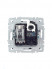 Розетка компьютерная + телевизионная 2-м Brite РТВ/РК12-БрЧ RJ45 кат.5E + TV механизм черн. IEK BR-AK20-1-K02