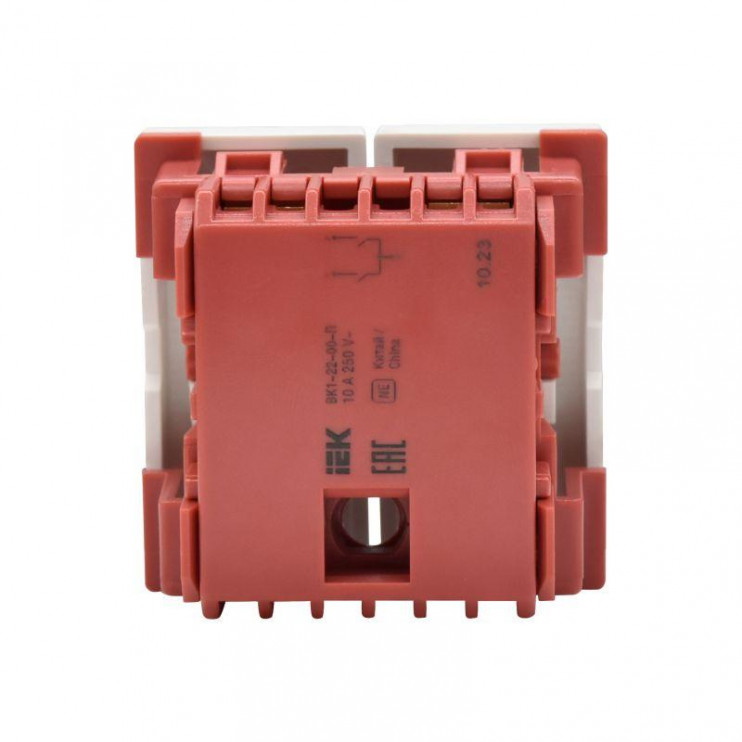 Выключатель 2-кл. 2мод. СП 10А IP20 ВК1-22-00-П бел. PRIMER IEK CKK-40D-VD2-K01