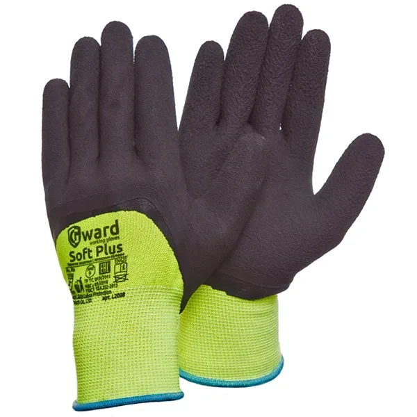 Перчатки Soft Plus GWARD с глубоким латексным покрытием 9 L