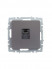 Розетка компьютерная СП RJ45 кат.5E BRITE РК10-БрС механизм сталь IEK BR-K10-1-K46