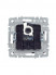 Розетка компьютерная СП RJ45 кат.5E BRITE РК10-БрС механизм сталь IEK BR-K10-1-K46