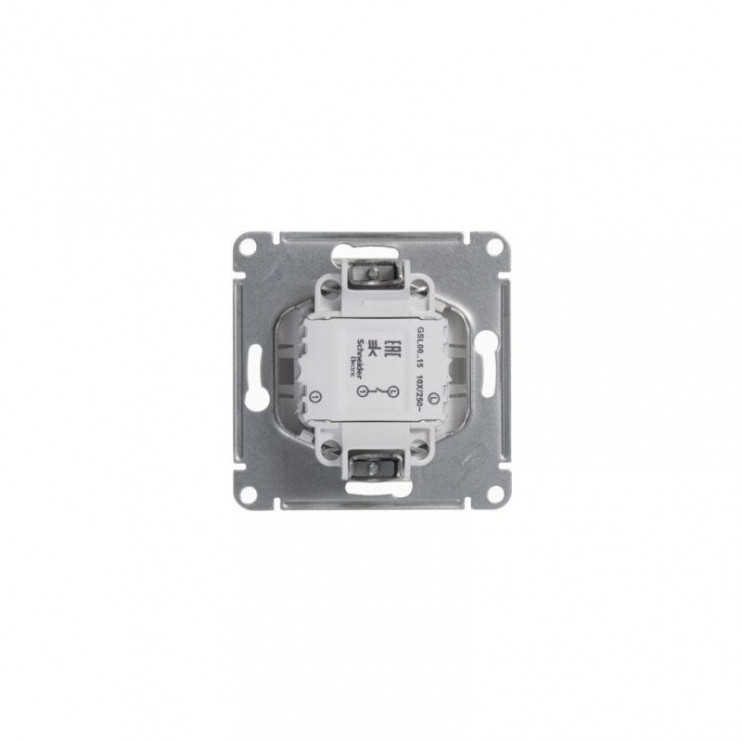 Кнопка нажимная 1-кл. СП Glossa 10А IP20 (сх. 1) 10AX механизм бел. SE GSL000115