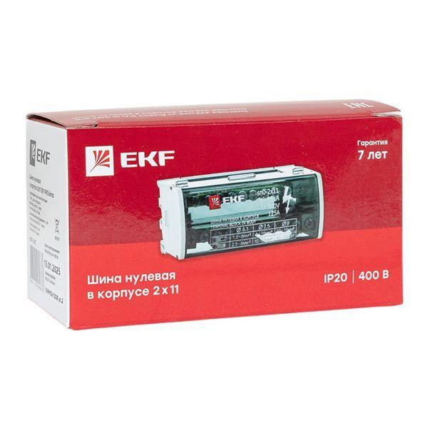 Шина нулевая в корпусе 2х11 EKF sn0-2x11