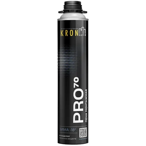 Пена монтажная PRO 70 ЗИМА KRONBUILD купить ТД АЛЬФА