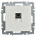 Розетка компьютерная СП RJ45 кат.6 BRITE РК11-БрБ механизм бел. IEK BR-K10-2-K01