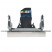 Розетка компьютерная СП RJ45 кат.6 BRITE РК11-БрБ механизм бел. IEK BR-K10-2-K01