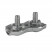 Зажим для троса двойн. Duplex (4мм) EKF zdtd-4