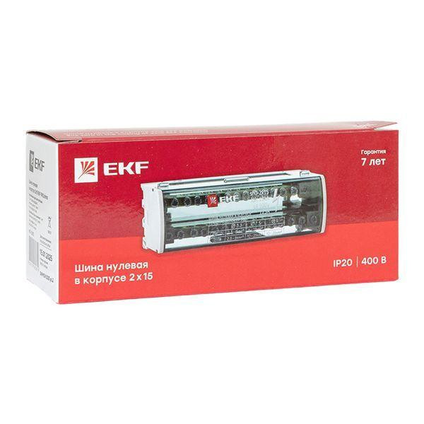 Шина нулевая в корпусе 2х15 EKF sn0-2x15