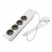 Удлинитель 4х5м с заземл. с выкл. бел. ET-04-500W (4х5.0) JAZZway 5051836