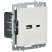 Розетка BRITE USB A+C 18Вт РЮ11-1-БрБ механизм бел. IEK BR-U22-018-K01