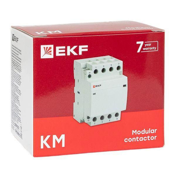 Контактор модульный КМ 32А 4NО (3 мод.) EKF km-3-32-40