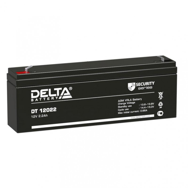 Аккумулятор ОПС 12В 2.2А.ч DT 12022 Delta 4614010040001