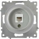 Розетка телефонная 1-м СП Florence RJ11 механизм сер. (1E20601302) OneKeyElectro 2172838