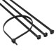 Хомут кабельный 7.6х370 P6.6 с двойн. замком черн. (уп.100шт) DKC 21327SR