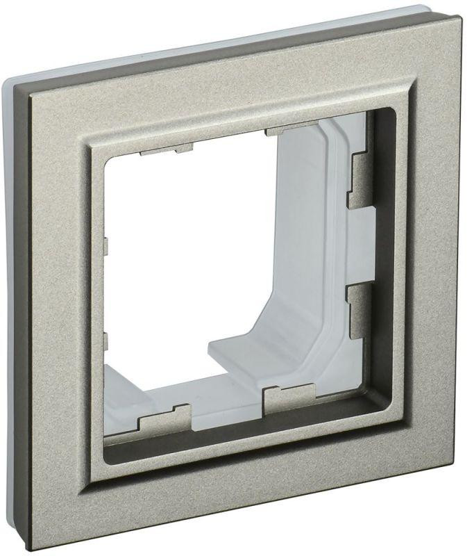 Рамка 1-м IP44 BRITE РУ-1-БрШ-44 шампань IEK BR-M12-44-K37