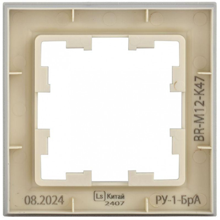 Рамка 1-м BRITE РУ-1-БрА алюм. IEK BR-M12-K47