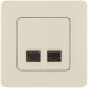 Розетка компьютерная 2-м Inspiria RJ45 кат.5E UTP сл. кость Leg 673836