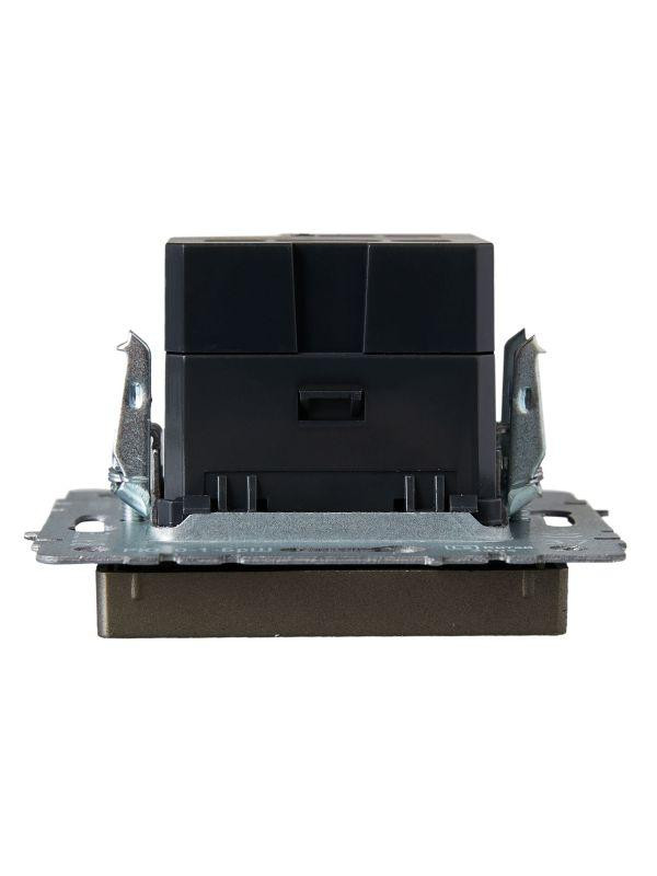 Розетка BRITE USB A+C 18Вт РЮ11-1-БрШ механизм шампань IEK BR-U22-018-K37