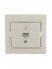 Розетка компьютерная 1-м СП Mira RJ45 крем./крем.. LEZARD 701-0303-139