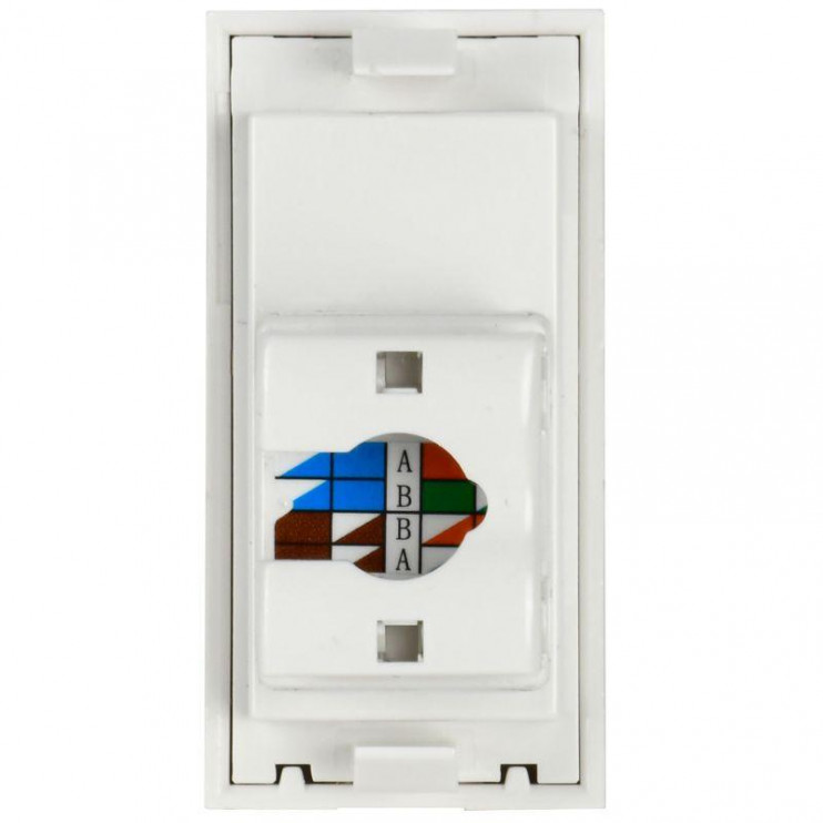 Розетка компьютерная 1-м 1мод. RJ45 кат.5E UTP механизм PRIMER IEK CKK-40D-RI1-K01