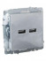 Розетка BRITE USB A+A 3.1А РЮ10-1-БрА механизм алюм. IEK BR-U21-D31-K47