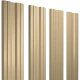 Штакетник TWIN резом 0,4х100x1800мм GRAND LINE RAL 1014