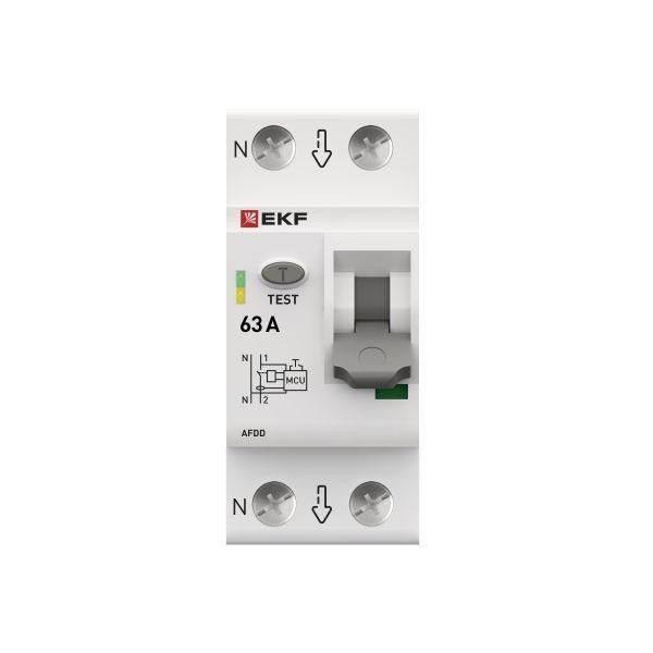 Устройство защиты от дугового пробоя (УЗДП) 1P+N 63А PROxima EKF afdd-2-63-pro