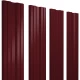 Штакетник TWIN с прямым резом 0,4х100x1500мм GRAND LINE RAL 3005