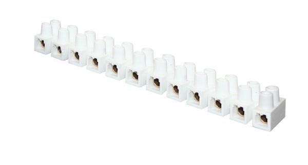Колодка клеммная 12кв.мм 16А полистирол бел. (уп.10шт) PROxima EKF plc-KK-12-16-ps-w