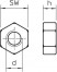Гайка М6 DIN 934 M6 G (уп.100шт) OBO 3400069