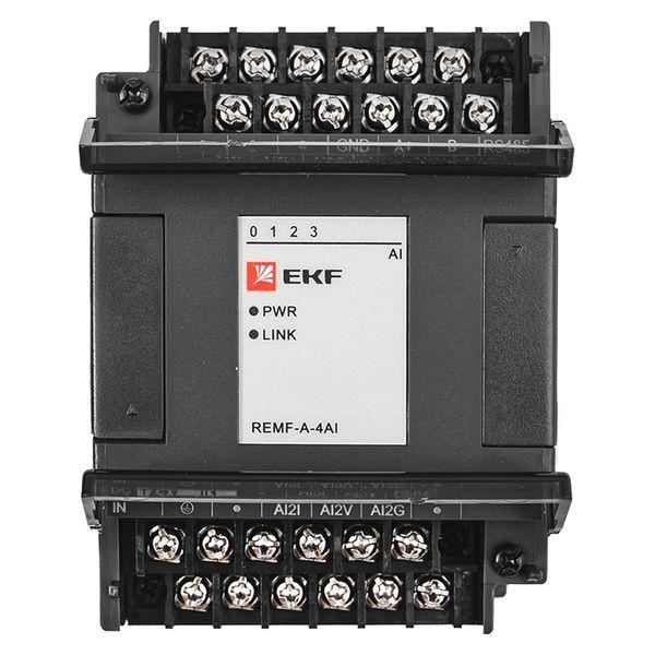 Модуль аналогового ввода REMF 4 PRO-Logic (без поверки) EKF REMF-A-4AI