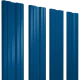 Штакетник TWIN резом 0,4х100x1800мм GRAND LINE RAL 5005