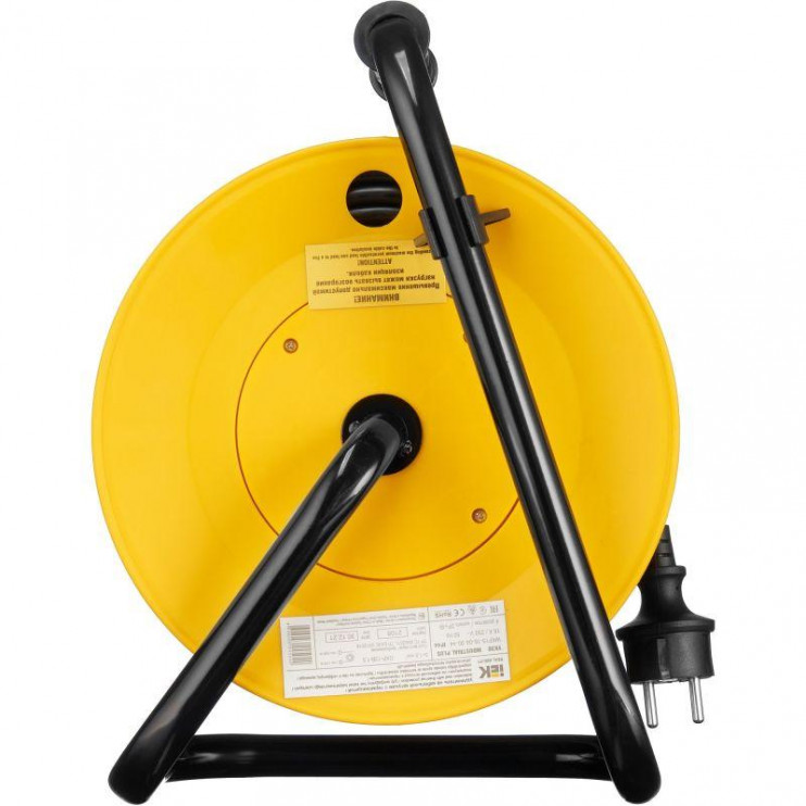 Удлинитель на катушке 4х30м с заземл. 16А IP44 Industrial plus УК30 3х1.5 термозащита IEK WKP15-16-04-30-44