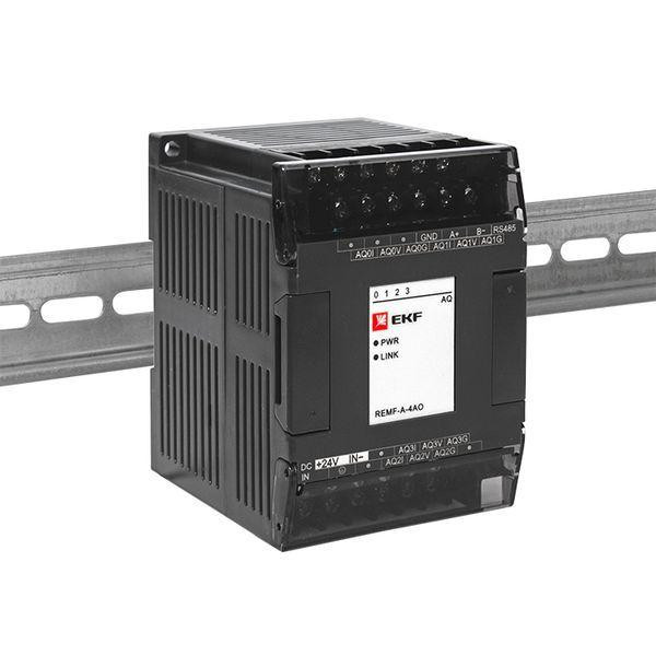Модуль аналогового вывода REMF 4 PRO-Logic (без поверки) EKF REMF-A-4AO