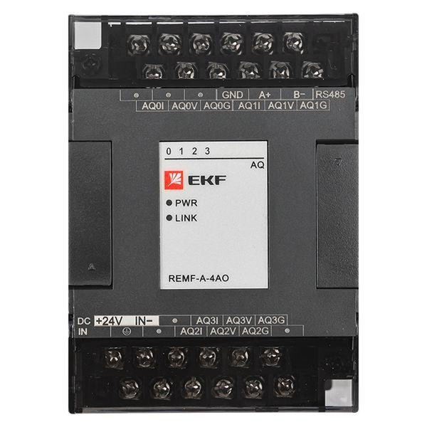 Модуль аналогового вывода REMF 4 PRO-Logic (без поверки) EKF REMF-A-4AO