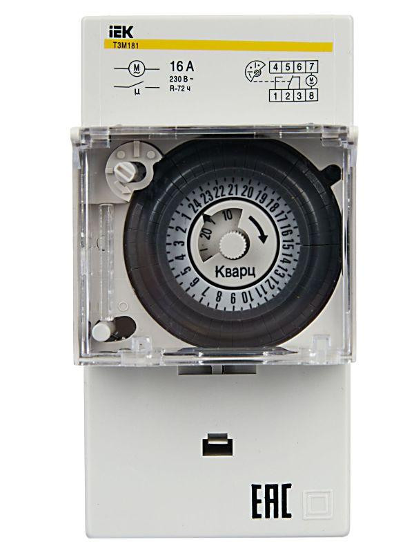 Таймер аналоговый ТЭМ-181 16А 230В на DIN-рейку KARAT IEK MTA20-16