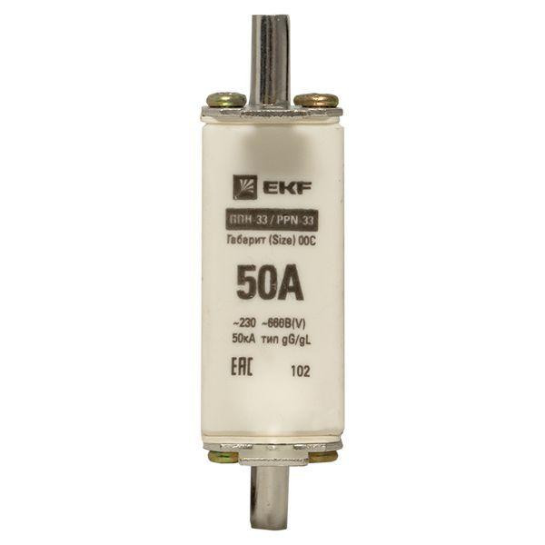 Вставка плавкая ППН-33 100/50А 50кА габарит 00C PROxima EKF fus-33/100/50