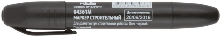 Маркер перманентный строительный черн. MOS 04361М