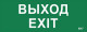 Этикетка самоклеящаяся "Выход-EXIT" ДПА IP20/54 IEK LPC10-1-24-09-VYHD