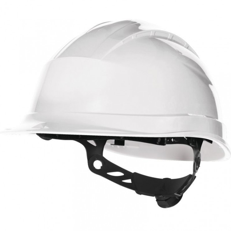Каска защитная QUARTZ UP III без вентил. с храповым механизмом бел. Delta Plus QUARUP3BC