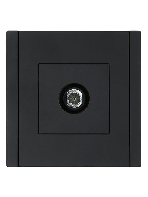 Розетка TV оконечная FORTE&PIANO FP128 черн. IEK FP-A10-O-K02
