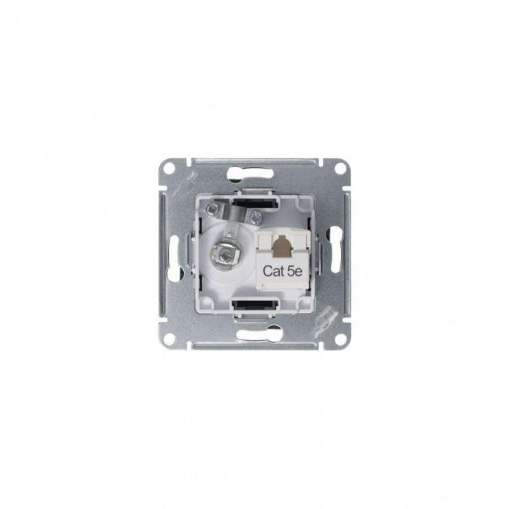 Розетка компьютерная + телевизионная 2-м AtlasDesign RJ45 кат.5E + TV механизм грифель SE ATN000789