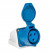 Розетка наружн. уст. 32А 220В 2P+РЕ IP44 (123) EKF ps-123-32-220