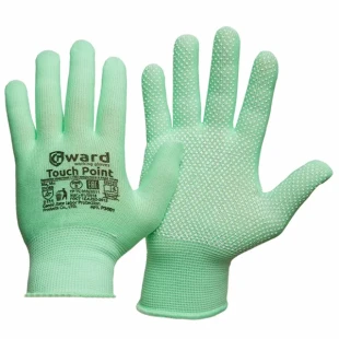 Перчатки GWARD Touch Point Green нейлоновые с ПВХ точками 8 (M)
